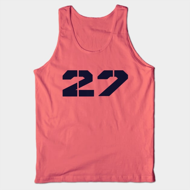 27 Tank Top by victorcalahan